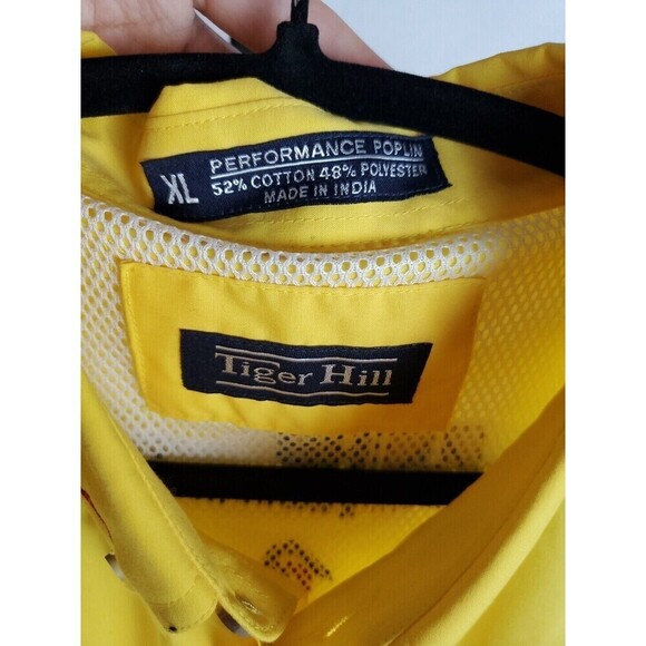 Tiger Hill Fishing Shirt Mens XL Vented Performance Poplin Outdoor Pockets - Picture 3 of 9